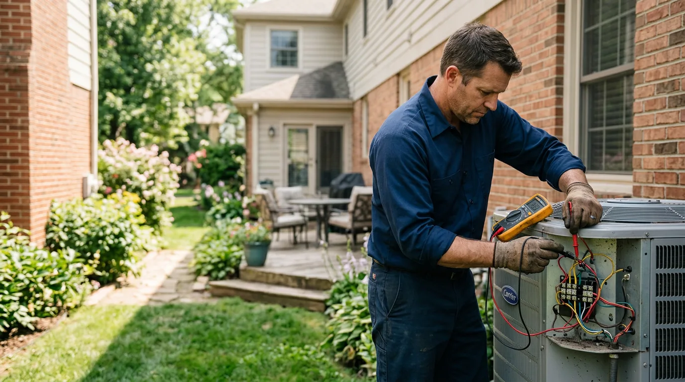 HVAC technician working near Raymond, KS
